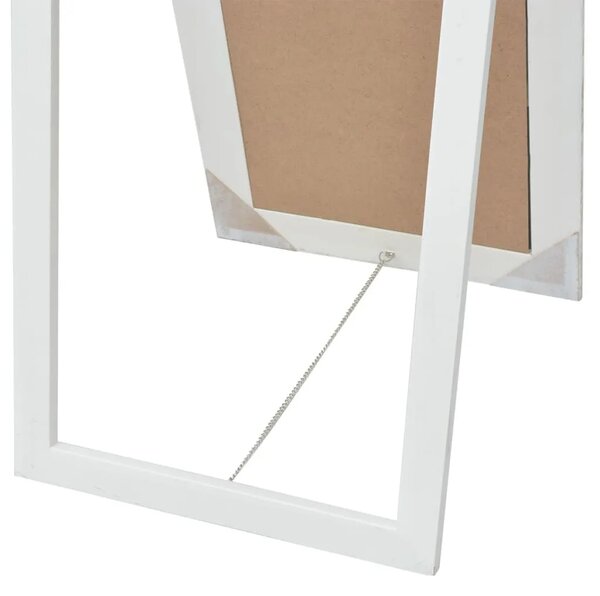 Samostojeće zidno ogledalo u baroknom stilu 160 x 40 cm bijelo - Bijela 160 x 40 cm 1 Bijela