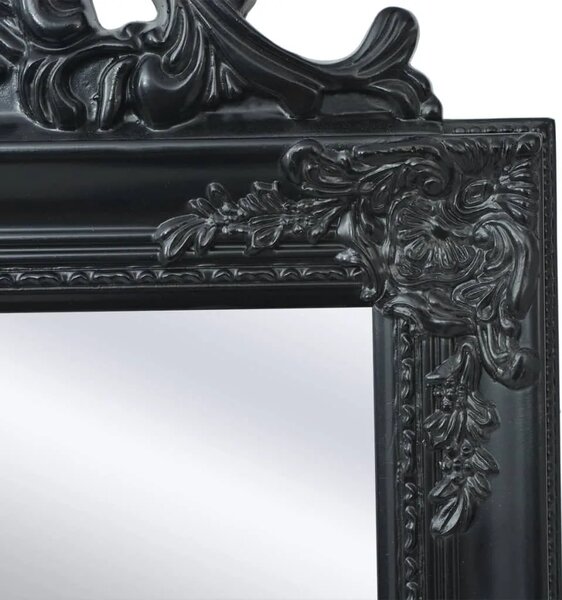 Samostojeće zidno ogledalo u baroknom stilu 160 x 40 cm crno - Crna 160 x 40 cm 1 Crna