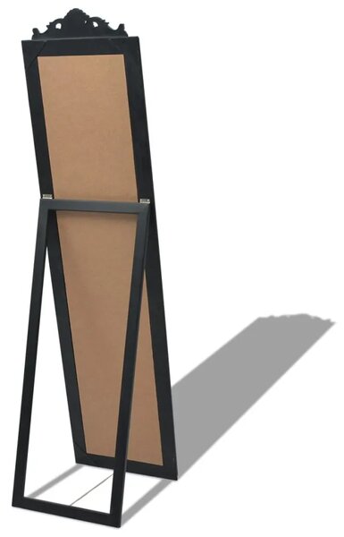 Samostojeće zidno ogledalo u baroknom stilu 160 x 40 cm crno - Crna 160 x 40 cm 1 Crna