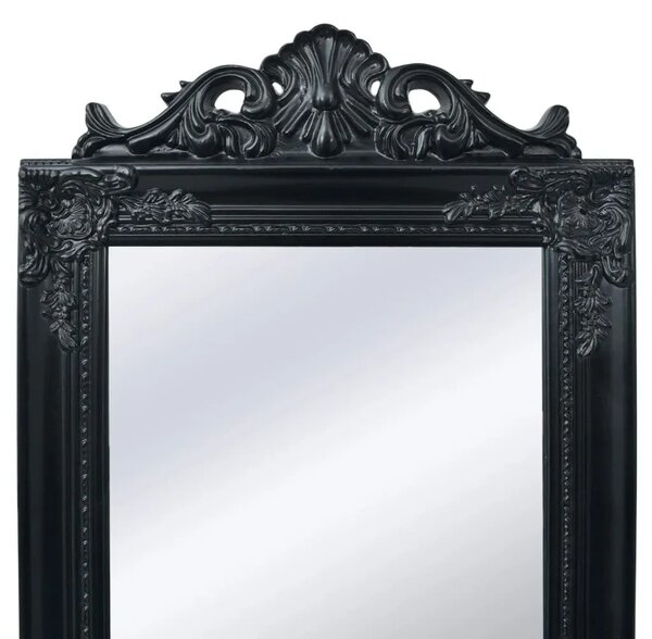 Samostojeće zidno ogledalo u baroknom stilu 160 x 40 cm crno - Crna 160 x 40 cm 1 Crna