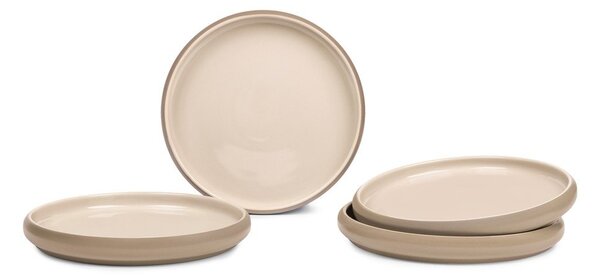 Bež tanjuri u setu 4 kom od kamenine ø 22 cm Terra Rondo – Bonami Selection