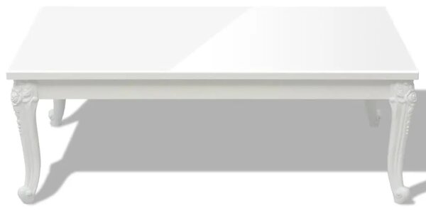 Stolić za kavu 115 x 65 x 42 cm visoko sjajni bijeli - 115 x 65 x 42 cm 1 115 x 65 x 42 cm