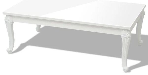 Stolić za kavu 115 x 65 x 42 cm visoko sjajni bijeli - 115 x 65 x 42 cm 1 115 x 65 x 42 cm