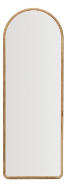 Zidno ogledalo s okvirom od masivnog drveta 55x155 cm Milsa – Kave Home