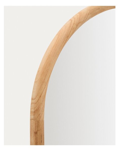 Zidno ogledalo s okvirom od masivnog drveta 55x155 cm Milsa – Kave Home