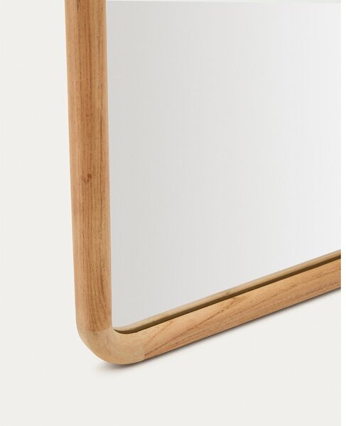 Zidno ogledalo s okvirom od masivnog drveta 55x155 cm Milsa – Kave Home