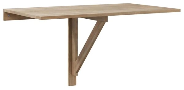 Sklopivi zidni stolić boja hrasta 100 x 60 cm - Smeđa 1 Smeđa
