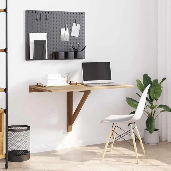 Sklopivi zidni stolić boja hrasta 100 x 60 cm - Smeđa 1 Smeđa