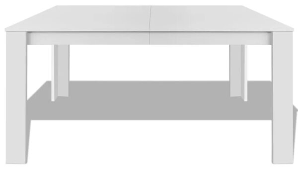 Blagovaonski stol 140 x 80 x 75 cm bijeli - Bijela 1 Bijela
