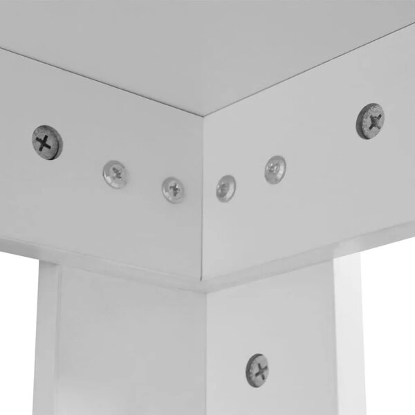 Blagovaonski stol 140 x 80 x 75 cm bijeli - Bijela 1 Bijela