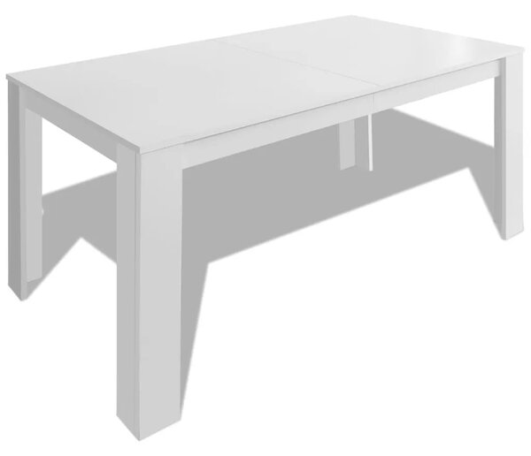 Blagovaonski stol 140 x 80 x 75 cm bijeli - Bijela 1 Bijela