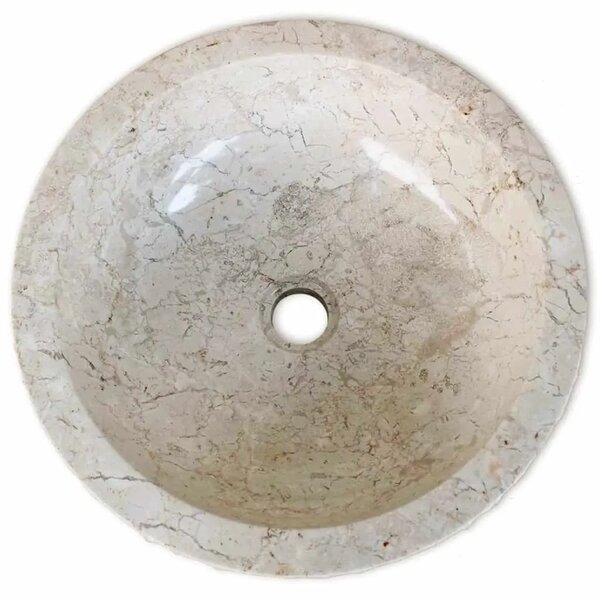 Mramorni Lavabo - Umivaonik 40 cm krem - Krema Krema