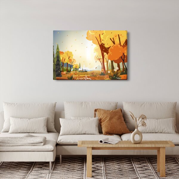 Slika - Jesenska pokrajina, ilustr (90x60 cm)