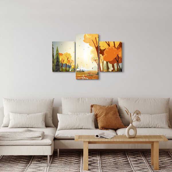 Slika - Jesenska pokrajina, ilustr (90x60 cm)