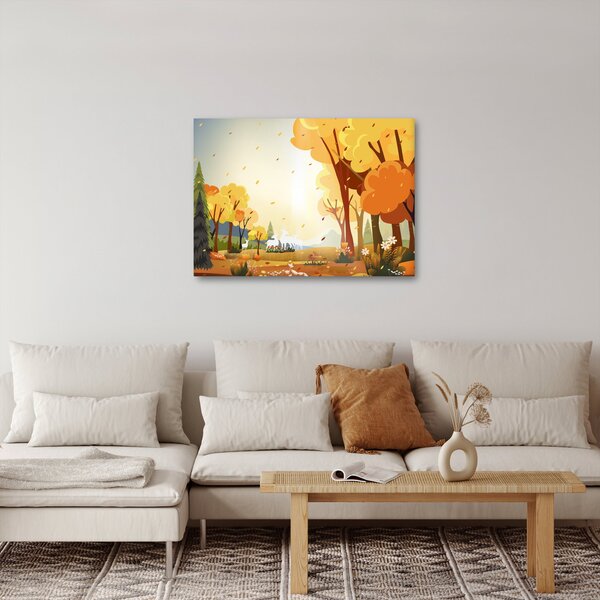 Slika - Jesenska pokrajina, ilustr (70x50 cm)