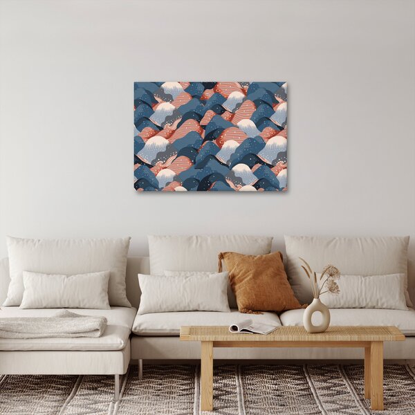 Slika - Valovi in ​​hribi (70x50 cm)
