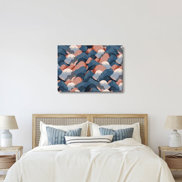 Slika - Valovi in ​​hribi (70x50 cm)