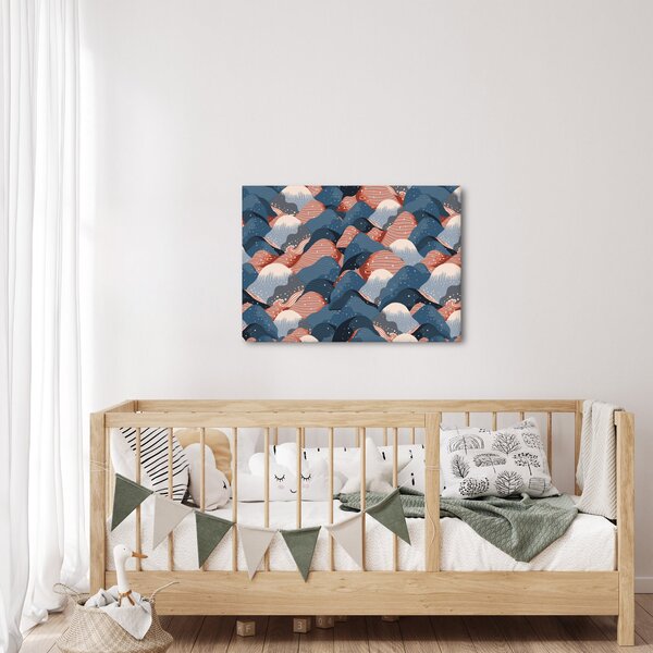 Slika - Valovi in ​​hribi (70x50 cm)