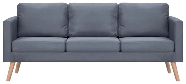 Trosjed Sofa od Tkanine Tamno Sivi - Tamno siva 1 Trosjedi Tamno siva