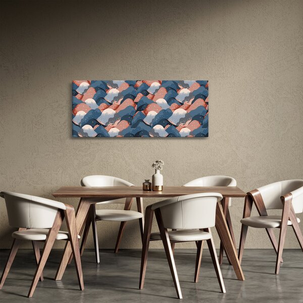 Slika - Valovi in ​​hribi (120x50 cm)