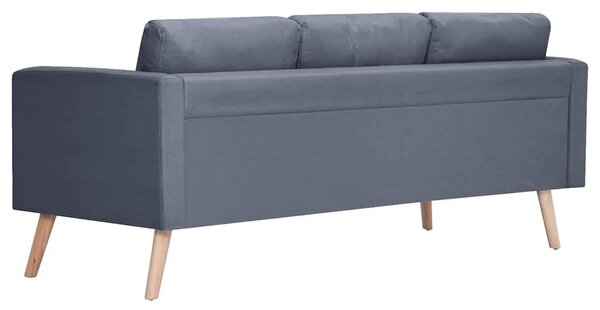 Trosjed Sofa od Tkanine Tamno Sivi - Tamno siva 1 Trosjedi Tamno siva