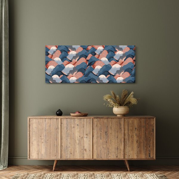 Slika - Valovi in ​​hribi (120x50 cm)