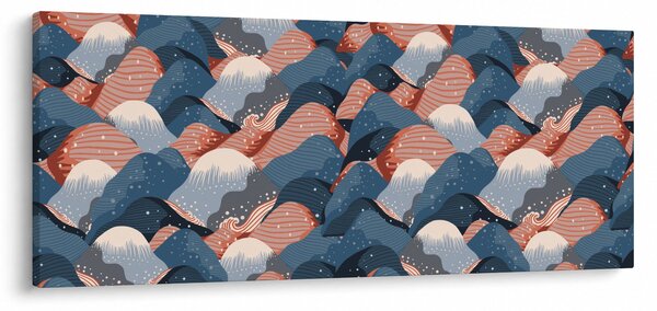 Slika - Valovi in ​​hribi (120x50 cm)