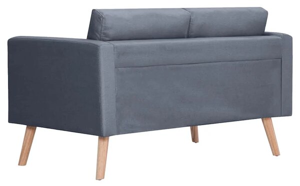 Sofa Dvosjed od Tkanine Tamno Siva - Tamno siva Dvosjedi Tamno siva Dvosjedi