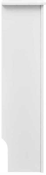 Bijeli konstruirano drvo Zaštitni Maska za radijator - Pokrov za radijator 152 cm - Bijela 152 x 19 x 81.5 cm 1 Bijela