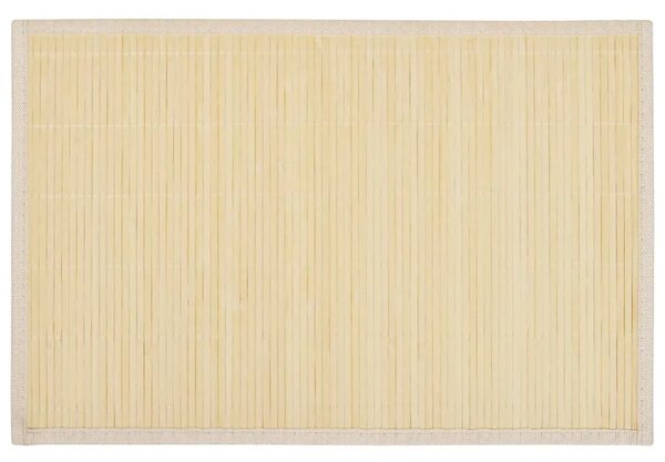 242107 6 Bamboo Placemats 30 x 45 cm Natural - Bež 1 Bež