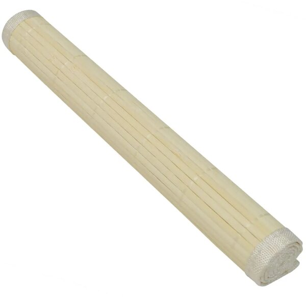 242107 6 Bamboo Placemats 30 x 45 cm Natural - Bež 1 Bež