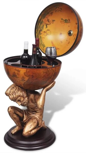 Globus Bar Stalak za Vino Dezen Atlasa