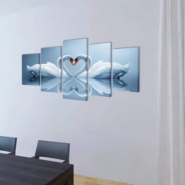 Zidne Slike na Platnu Set- Labud 200 x 100 cm - 200 x 100 cm 1 Labud 200 x 100 cm