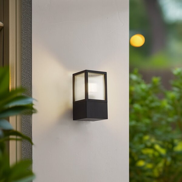 Vanjske Svjetiljka Lucande, Klemens, prigušiv, Crno, Balkon, Aluminij, Moderan