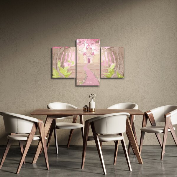 Slika - Potovanje v rožnato kraljestvo (90x60 cm)