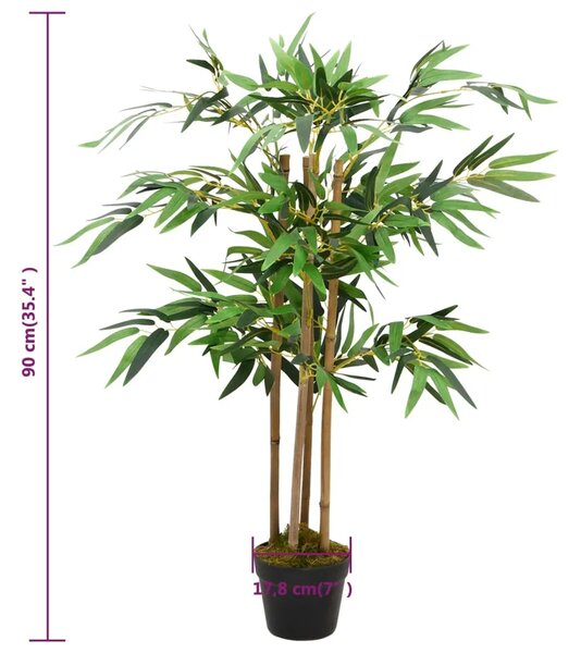 Umjetni bambus Twiggy s posudom 90 cm - 90 cm 1 90 cm