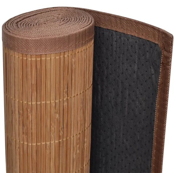 Pravokutni tepih od smeđeg bambusa 80 x 300 cm - Smeđa 80 x 300 cm Smeđa 80 x 300 cm