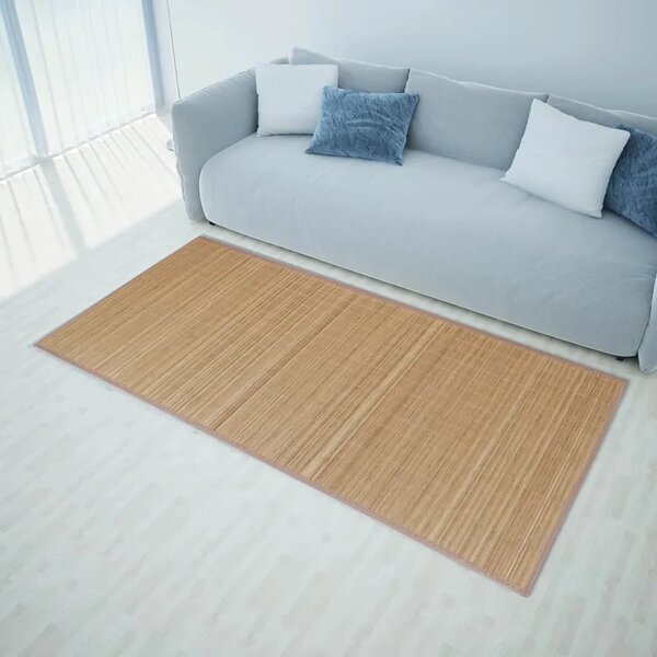 Pravokutni tepih od smeđeg bambusa 80 x 300 cm - Smeđa 80 x 300 cm Smeđa 80 x 300 cm