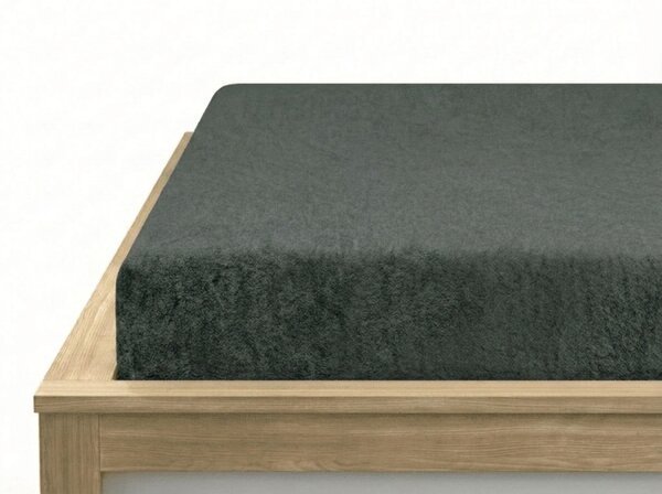 Frotirna plahta EXCLUSIVE zeleno-siva 90 x 200 cm