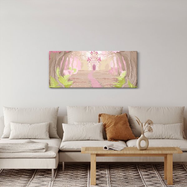 Slika - Potovanje v rožnato kraljestvo (120x50 cm)