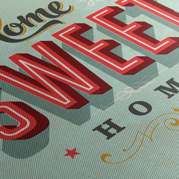 Slika - Home sweet home (90x60 cm)