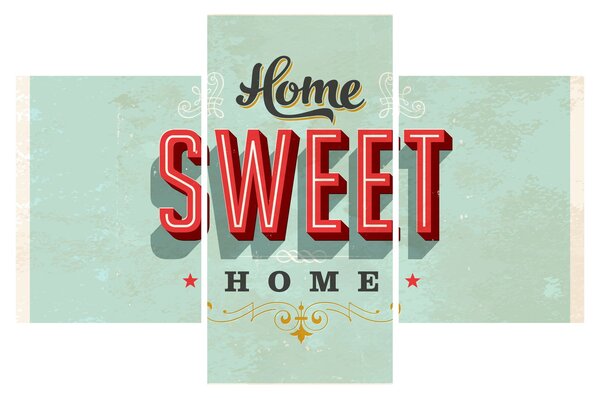Slika - Home sweet home (90x60 cm)