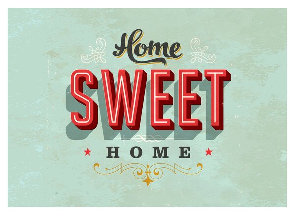 Slika - Home sweet home (70x50 cm)