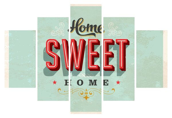 Slika - Home sweet home (150x105 cm)