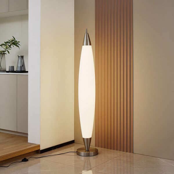 Podne Lampa Lucande, Tarell, prigušiv, Bijela, Dnevna soba, Plastika, Moderan