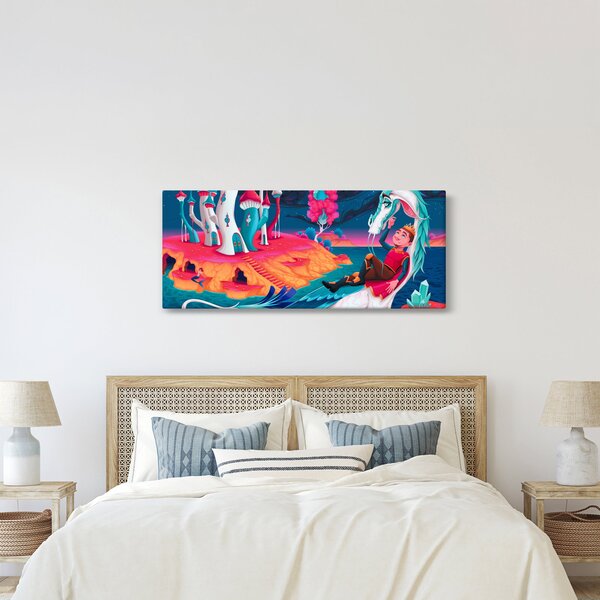 Slika - Princ in zmajeva princesa (120x50 cm)