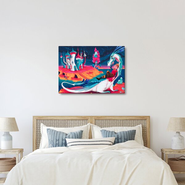 Slika - Princ in zmajeva princesa (70x50 cm)