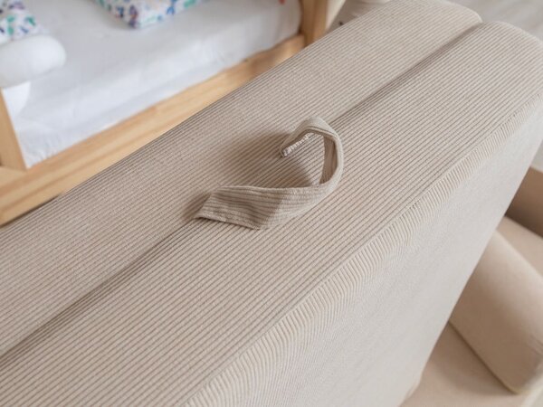 Dječja bež sofa i bunker - korduro