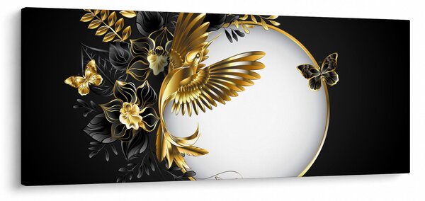 Slika - Žoga z zlatimi motivi (120x50 cm)