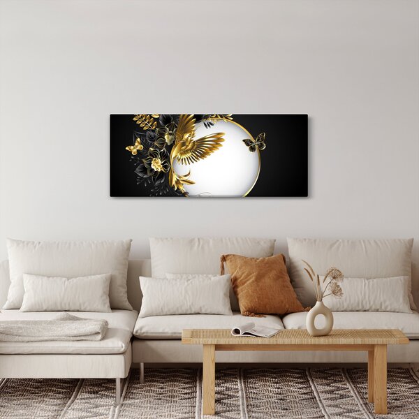 Slika - Žoga z zlatimi motivi (120x50 cm)